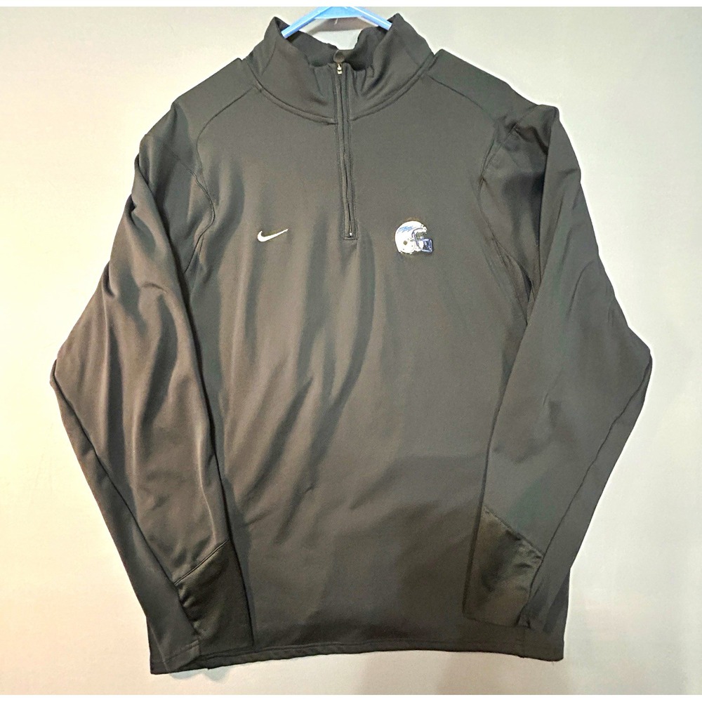 Vintage Nike Team Chargers Powder Blue Era 1/4 Zip Pullover Black XL Fit Dry Y2K